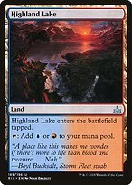 Matte Finish Rivals of Ixalan Highland Lake ( #189 )
