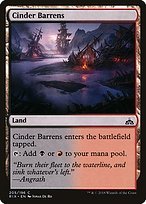 Matte Finish Rivals of Ixalan Cinder Barrens ( #205 )