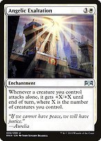 Glossy Finish Ravnica Allegiance Angelic Exaltation ( #2 )