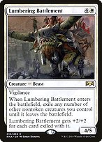 Glossy Finish Ravnica Allegiance Lumbering Battlement ( #15 )