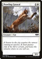 Glossy Finish Ravnica Allegiance Prowling Caracal ( #17 )