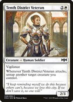 Glossy Finish Ravnica Allegiance Tenth District Veteran ( #26 )