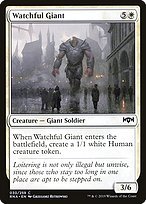 Glossy Finish Ravnica Allegiance Watchful Giant ( #30 )