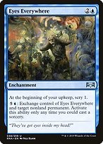Glossy Finish Ravnica Allegiance Eyes Everywhere ( #38 )