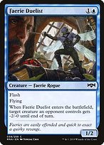 Glossy Finish Ravnica Allegiance Faerie Duelist ( #39 )