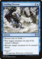 Glossy Finish Ravnica Allegiance Swirling Torrent ( #56 )