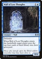 Glossy Finish Ravnica Allegiance Wall of Lost Thoughts ( #59 )
