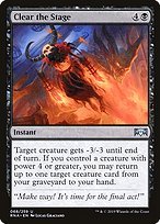 Glossy Finish Ravnica Allegiance Clear the Stage ( #68 )
