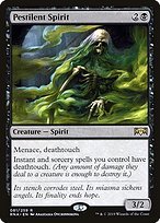 Glossy Finish Ravnica Allegiance Pestilent Spirit ( #81 )