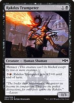 Glossy Finish Ravnica Allegiance Rakdos Trumpeter ( #84 )