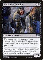 Glossy Finish Ravnica Allegiance Vindictive Vampire ( #90 )