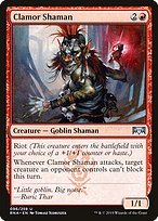 Glossy Finish Ravnica Allegiance Clamor Shaman ( #96 )