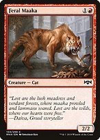 Glossy Finish Ravnica Allegiance Feral Maaka ( #100 )