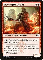 Glossy Finish Ravnica Allegiance Gravel-Hide Goblin ( #105 )