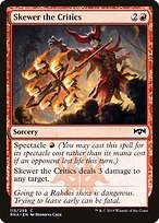 Glossy Finish Ravnica Allegiance Skewer the Critics ( #115 )