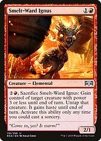 Glossy Finish Ravnica Allegiance Smelt-Ward Ignus ( #116 )