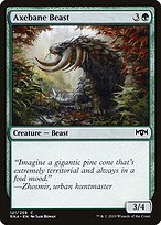 Glossy Finish Ravnica Allegiance Axebane Beast ( #121 )