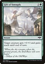 Glossy Finish Ravnica Allegiance Gift of Strength ( #127 )
