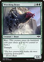 Glossy Finish Ravnica Allegiance Wrecking Beast ( #150 )