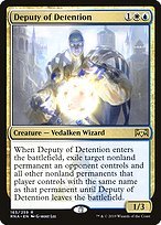 Glossy Finish Ravnica Allegiance Deputy of Detention ( #165 )