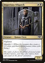 Glossy Finish Ravnica Allegiance Imperious Oligarch ( #184 )