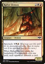 Glossy Finish Ravnica Allegiance Rafter Demon ( #196 )