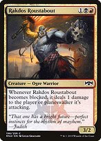 Glossy Finish Ravnica Allegiance Rakdos Roustabout ( #198 )
