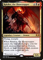 Glossy Finish Ravnica Allegiance Rakdos, the Showstopper ( #199 )