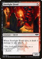Glossy Finish Ravnica Allegiance Footlight Fiend ( #216 )