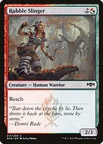 Glossy Finish Ravnica Allegiance Rubble Slinger ( #217 )