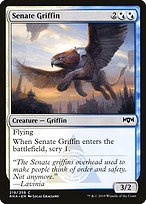 Glossy Finish Ravnica Allegiance Senate Griffin ( #219 )