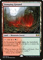 Glossy Finish Ravnica Allegiance Stomping Ground ( #259 )