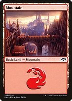 Glossy Finish Ravnica Allegiance Mountain ( #263 )