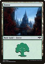 Glossy Finish Ravnica Allegiance Forest ( #264 )