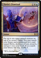 Glossy Finish Ravnica Allegiance Dovin's Dismissal ( #267 )