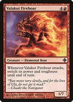 Glossy Finish Rise of the Eldrazi Valakut Fireboar ( #170 )