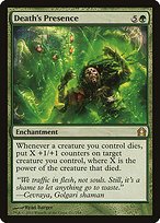 Matte Finish Return to Ravnica Death's Presence ( #121 )