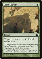 Matte Finish Return to Ravnica Giant Growth ( #125 )