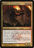 Matte Finish Return to Ravnica Rakdos, Lord of Riots ( #187 )