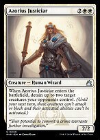Matte Finish Ravnica Remastered Azorius Justiciar ( #6 )