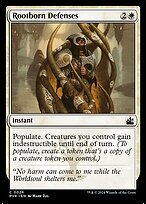 Matte Finish Ravnica Remastered Rootborn Defenses ( #26 )