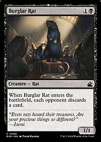 Matte Finish Ravnica Remastered Burglar Rat ( #69 )