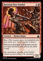 Matte Finish Ravnica Remastered Burning-Tree Vandal ( #105 )