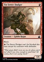Matte Finish Ravnica Remastered Tin Street Dodger ( #128 )