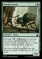 Matte Finish Ravnica Remastered Drudge Beetle ( #136 )