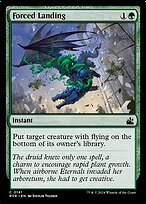 Matte Finish Ravnica Remastered Forced Landing ( #141 )