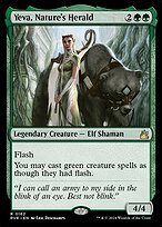 Matte Finish Ravnica Remastered Yeva, Nature's Herald ( #162 )