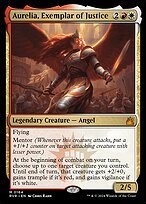 Matte Finish Ravnica Remastered Aurelia, Exemplar of Justice ( #164 )