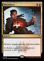 Matte Finish Ravnica Remastered Dreadbore ( #180 )