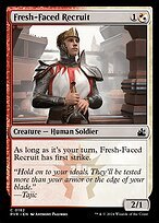 Matte Finish Ravnica Remastered Fresh-Faced Recruit ( #182 )